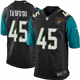 Nike Men & Women & Youth Jaguars #45 Ta'ufo'ou Black Team Color Game Jersey,baseball caps,new era cap wholesale,wholesale hats